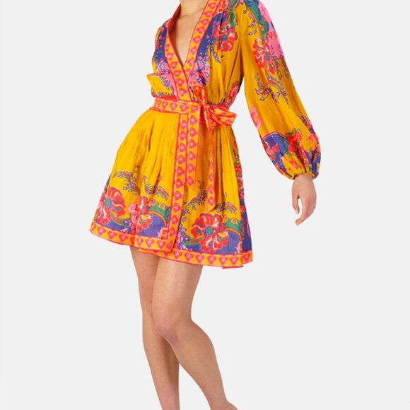 Zimmermann wrap dress AU size 3 US size 8-10 - Picture 8 of 9